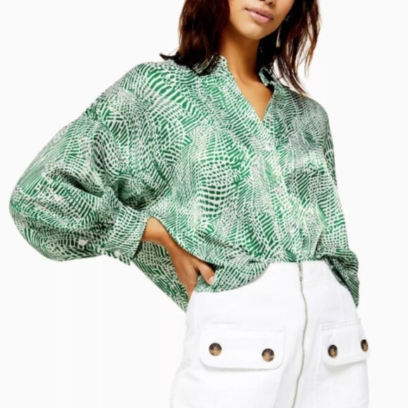 Topshop Patterned Women’s Shirt - Picture 6 of 6